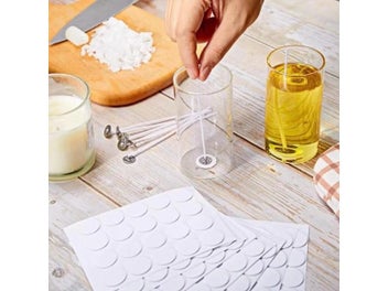 Listing 4 of 9 for 8mm/10mm/15mm/20mm White Candle Wick Stickers Double-sided Adhesive For DIY