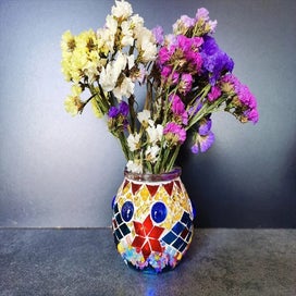 Listing 7 of 10 for 50pcs Glass Mixed Color Mosaic Tiles For Children DIY Craft