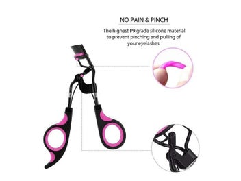 Listing 6 of 9 for Eyelash Curler With 10pcs Replacement Pads Women Professional Eyelashes Curling