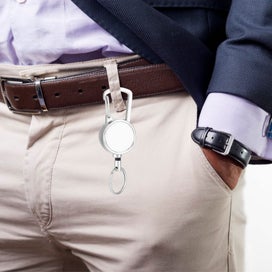 Listing 3 of 3 for Metal Retractable Key Chain with High Resilience Wire Anti Lost Rope