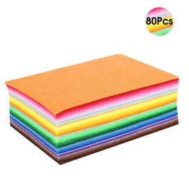 Listing 2 of 3 for 10x15cm 80Pcs Felt Cloth Fabric DIY Craft Decorative Material for Home Sewing
