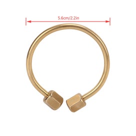 Listing 1 of 3 for Brass Screw Lock Keychain Smal Lock Clip Key Holder Camping Buckle Hook Key Ring