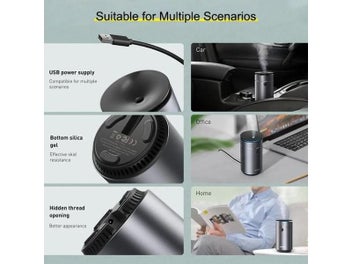 Listing 6 of 9 for Baseus Car Diffuser Humidifier Auto Air Purifier Aromo Air Freshener With LED