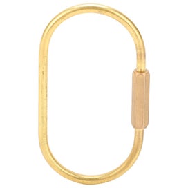 Listing 2 of 3 for Outdoor Brass Screw Lock Clip Key Chain Ring Retro Oval-Shaped Keychain
