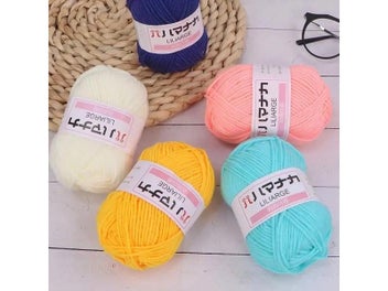 Listing 6 of 10 for 25g Milk Cotton Yarn Soft Anti-Pilling High Quality Hand Knitting Crochet Yarn
