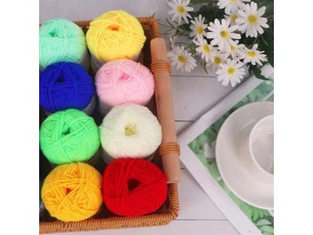 Listing 7 of 10 for 25g Milk Cotton Yarn Soft Anti-Pilling High Quality Hand Knitting Crochet Yarn