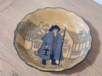 Listing 5 of 14 for Rare Royal Doulton Night of the Watchman Dinner Bowl - Made in England - 1920s