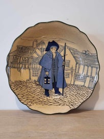 Listing 6 of 14 for Rare Royal Doulton Night of the Watchman Dinner Bowl - Made in England - 1920s