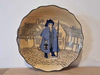 Listing 13 of 14 for Rare Royal Doulton Night of the Watchman Dinner Bowl - Made in England - 1920s