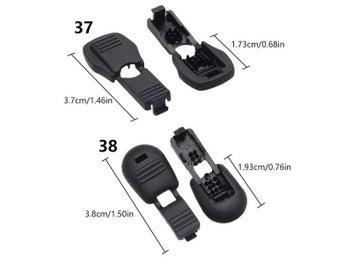 Listing 8 of 10 for 10Pcs Rope Tail Clip Nylon Zipper Elastic Clip Clothing Shoelace Buckle Head