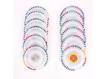 Listing 4 of 9 for 480Pcs Sewing Pins Straight Pins Head Pins Colorful White Round Pearl Head