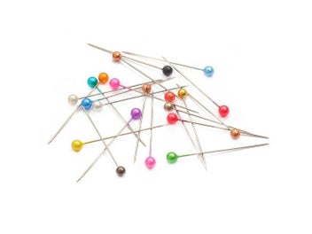 Listing 5 of 10 for Hot Sale 100Pcs Sewing Pins 38mm Pearl Ball Head Push Pins Straight Quilting