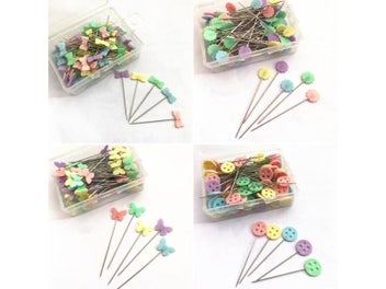 Listing 3 of 9 for New 50Pcs Dressmaking Pins Embroidery Patchwork Pins Accessories Tools Sewing