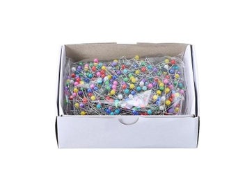 Listing 4 of 9 for 800pcs Round Dressmaking Pins Mix-color Pearl Round Head Florists Sewing Pins