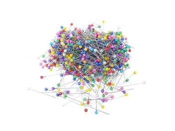 Listing 5 of 9 for 800pcs Round Dressmaking Pins Mix-color Pearl Round Head Florists Sewing Pins