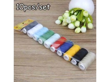 Listing 3 of 15 for 10Pcs/Set 200Yards/Spool Polyester Sewing Thread For Home Sewing Kit