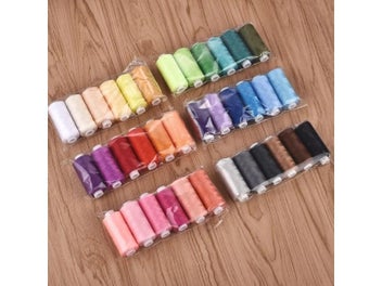 Listing 4 of 10 for 6/8/10/12Pcs 380/400Yards Polyester Embroidery Thread Kits For DIY Sewing