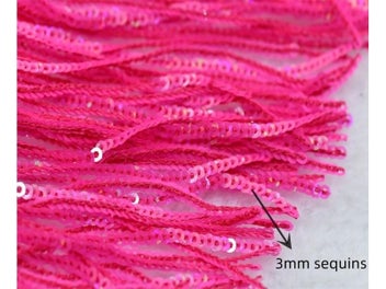 Listing 6 of 10 for 1 Yard Sequins Tassel Fringe For Sewing In Clothes Decorative Trimmings 17cm