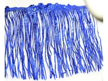Listing 8 of 10 for 1 Yard Sequins Tassel Fringe For Sewing In Clothes Decorative Trimmings 17cm