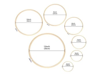 Listing 5 of 10 for 1pcs Embroidery Cross-Stitch Wooden Frame Hoop Circle