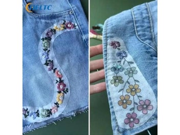 Listing 5 of 10 for 2/4pc Water Soluble Stabilizer Embroidery Stick Tear Away Embroidery Paper