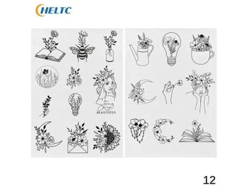 Listing 8 of 10 for 2/4pc Water Soluble Stabilizer Embroidery Stick Tear Away Embroidery Paper
