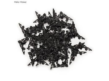 Listing 4 of 6 for 25 Piece Plating Black Carved Book Scrapbooking Decorative Collar Corner Albums