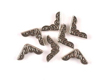 Listing 7 of 10 for 50Pcs Mixed Flower Lace Book Corner Diy Metal Albums Menus Folders Photo