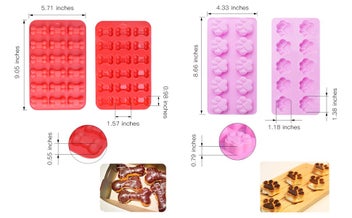 Listing 3 of 12 for Puppy Dog Paw and Bone Silicone Molds,Non-Stick Food Grade Silicone Molds for Ch