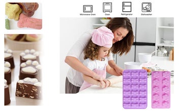 Listing 4 of 12 for Puppy Dog Paw and Bone Silicone Molds,Non-Stick Food Grade Silicone Molds for Ch