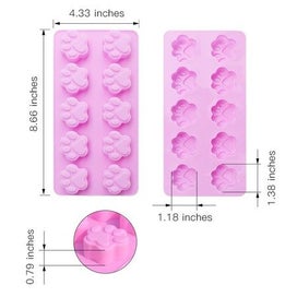 Listing 12 of 12 for Puppy Dog Paw and Bone Silicone Molds,Non-Stick Food Grade Silicone Molds for Ch