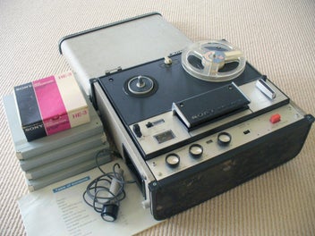Sony TC-105 reel to reel tape recorder package : BidBud