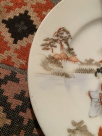 Listing 5 of 6 for Small Japanese plate/dish with Japanese scene
