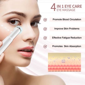 Listing 2 of 5 for Eye Face Massage Tool Eye Dark Circles Massager Eyes Care Tool White