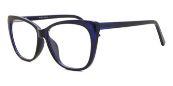 Listing 2 of 4 for Full Rim Cat Eye Frosted Blue SmartBuy Collection Sol CP114F 54 Fashion Women