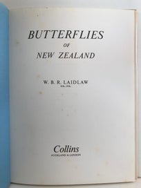 Listing 5 of 12 for BUTTERFLIES OF NEW ZEALAND by W.B.R. Laidlaw 1970 1st edition