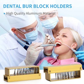 Listing 3 of 7 for 30 Holes Aluminium Dental Bur Holder Block Denspay Dental Bur Drill