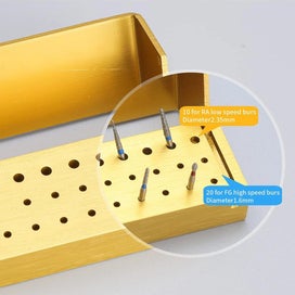 Listing 5 of 7 for 30 Holes Aluminium Dental Bur Holder Block Denspay Dental Bur Drill