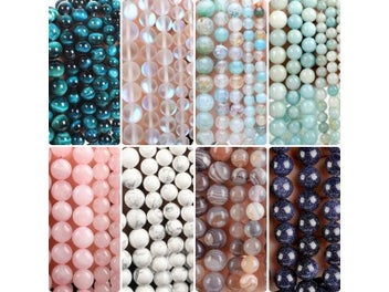 Listing 3 of 10 for Natural Stone Beads For Jewelry Making DIY Bracelet 4 6 8 10 12mm