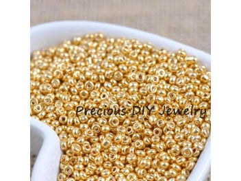 Listing 5 of 10 for 2mm 3mm 4mm Gold Silver Crystal Glass Spacer Beads Czech Seed Beads BLUV03X