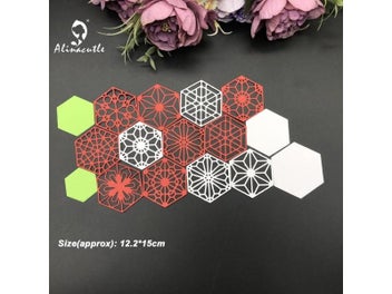 Listing 6 of 9 for Alinacutle Metal Cutting Die Cut Craft Cutting Card Cutting Hexagon Frame