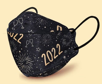 Listing 2 of 3 for M02 50pcs Red Adult 4D Disposable Protective Mask with Elastic Ear Loop Outing