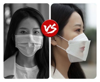 Listing 3 of 3 for M02 50pcs Red Adult 4D Disposable Protective Mask with Elastic Ear Loop Outing