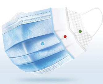 Listing 2 of 3 for M23 50pcs Disposable Adult 3-layer Blue Protective Mask Breathable Dust-proof