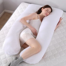 Listing 3 of 6 for 60x115CM Soft Pregnancy Pillow U Type Nursing Lumbar Pillow Multi Functio CHK29M