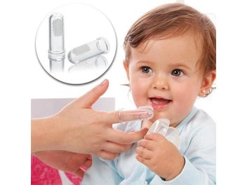 Listing 4 of 9 for 3 Pcs Baby Kid Infant Newborn Soft Safe Silicone Finger Training Toothbrush Gum