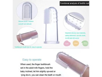 Listing 5 of 9 for 3 Pcs Baby Kid Infant Newborn Soft Safe Silicone Finger Training Toothbrush Gum