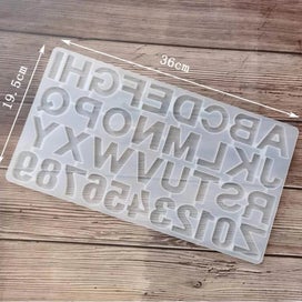 Listing 2 of 5 for 1Pcs Crystal Epoxy Resin Transparent Mold Large Alphabet/Small Alphabet L CHK29M