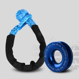 Listing 3 of 5 for Shatter Resistant Synthetic Soft Shackle Rope Heavy Duty Offroad 4X4 Tow CHK29M