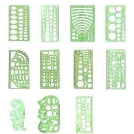 Listing 5 of 5 for Architectural Templates Landscaping Architecture Drafting Ruler Shapes Dr CHK29M